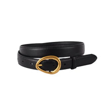Load image into Gallery viewer, Asymmetrical Buckle Leather Belt