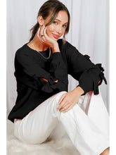 Load image into Gallery viewer, Bow Embellished Crew Sweater