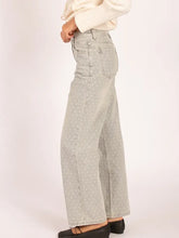 Load image into Gallery viewer, Polka Dot High-Waisted Straight Leg Jeans