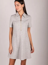 Load image into Gallery viewer, Butter Modal Quarter Zip Short Sleeve Dress