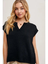 Load image into Gallery viewer, Sweater Knit Split-Neck Top