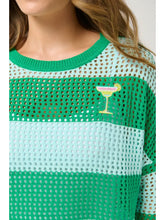 Load image into Gallery viewer, Margarita Striped Mesh Sweater