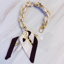 Load image into Gallery viewer, Braided Scarf Chain Purse or Phone Lanyard