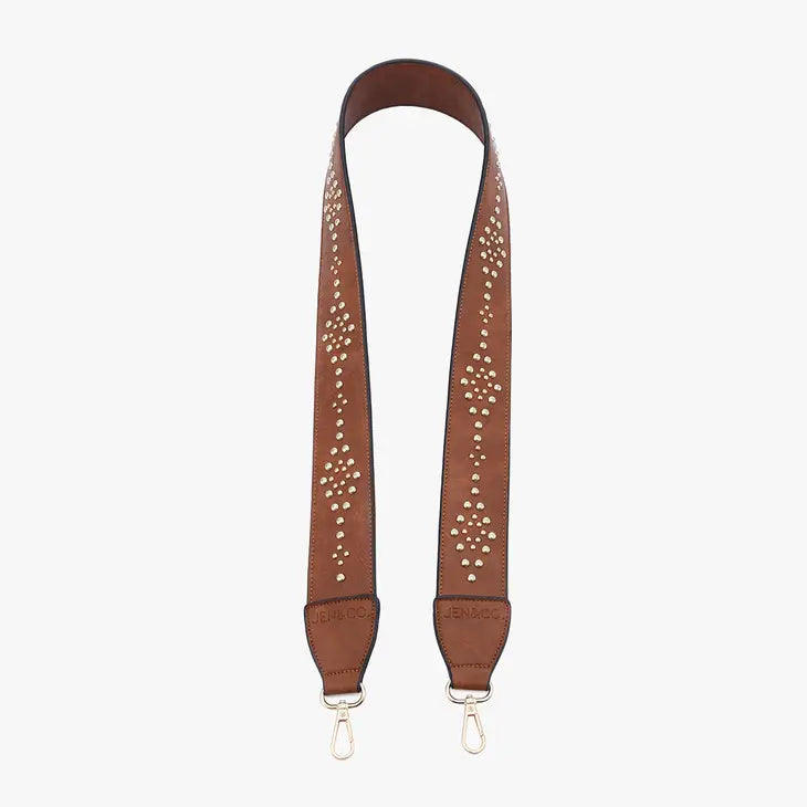 Studded Vegan Leather Guitar Strap Vintage Southern Designs