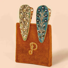 Load image into Gallery viewer, Jeweled Hair Clips (Set of 2)