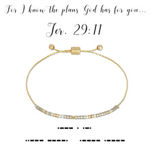 Load image into Gallery viewer, Jeremiah 29:11 Bracelet