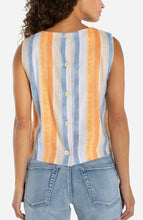 Load image into Gallery viewer, Sleeveless Shell Top W/ Button Back
