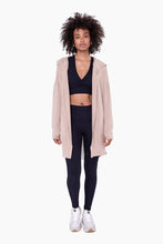 Load image into Gallery viewer, Longline Hooded Cardigan with Pockets