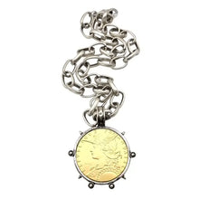 Load image into Gallery viewer, Medallion French Coin Necklace