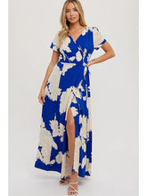 Load image into Gallery viewer, Floral Print Wrap Maxi Dress
