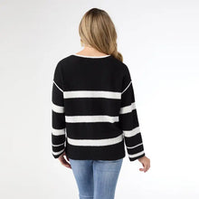Load image into Gallery viewer, Carolyn Crew Neck Striped Sweater