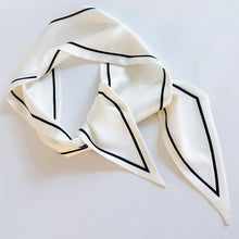 Load image into Gallery viewer, Chic Contrast Edge Ribbon Scarf