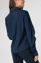 Load image into Gallery viewer, Pleated Sleeve Button Front Shirt