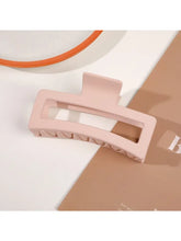Load image into Gallery viewer, Large Matte Rectangular Hair Claw - Pink