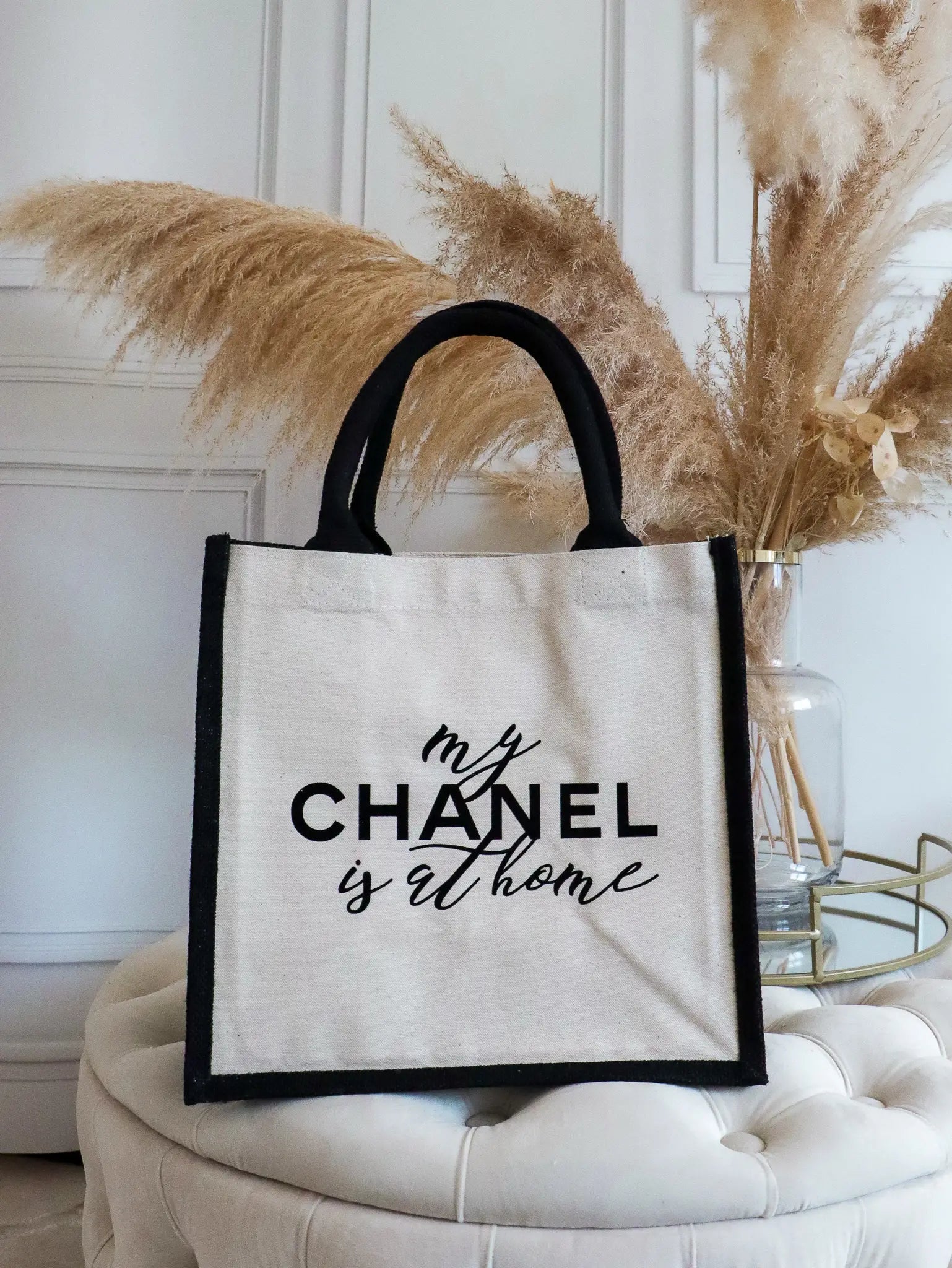 Tote bag outlet chanel tissu
