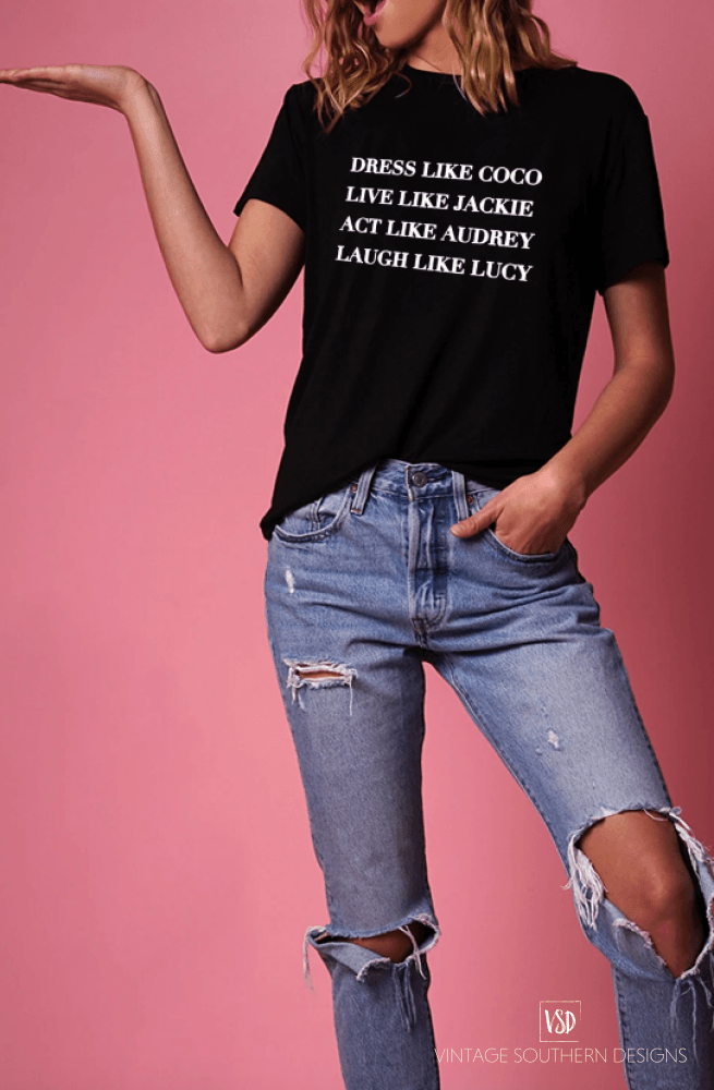 Dress Like Coco Graphic Tee Small