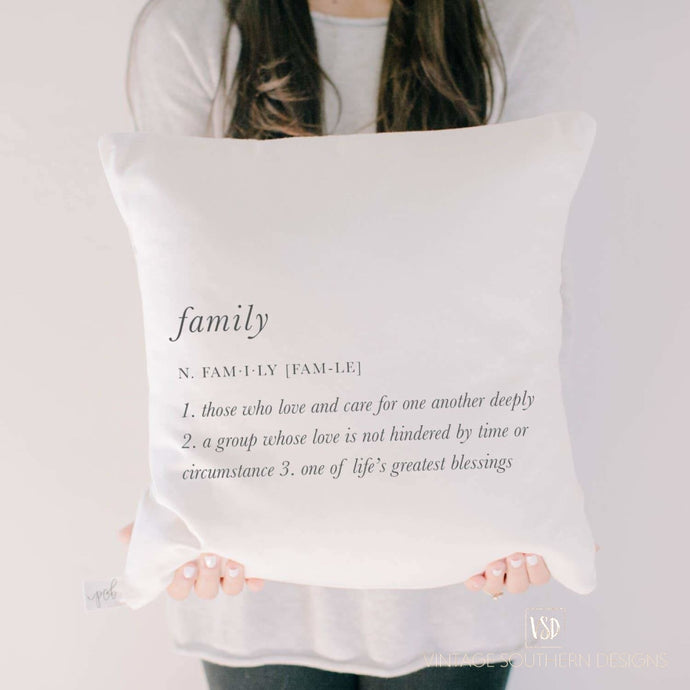 Family Definition Pillow