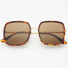 Load image into Gallery viewer, Cosmo Acetate Square Sunglasses - Dark Tortoise
