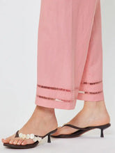 Load image into Gallery viewer, Linen Blend Cropped Wide Pants W/Scarf Belt
