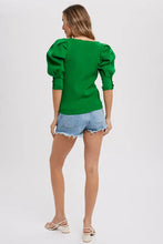 Load image into Gallery viewer, Puff Short Sleeve Pullover w/ buttons
