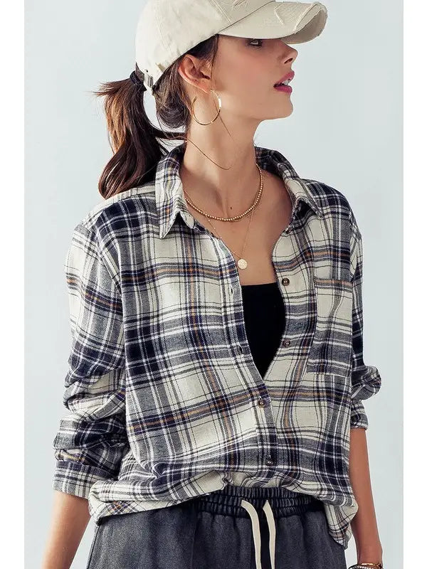 Plaid Flannel Button Down