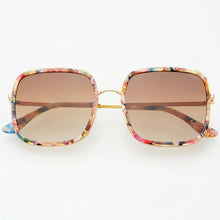 Load image into Gallery viewer, Cosmo Acetate Square Sunglasses - Rose Tortoise

