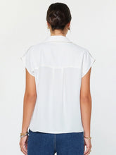 Load image into Gallery viewer, Cap Sleeve Button-Down Blouse
