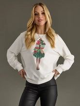 Load image into Gallery viewer, Girl with Presents Sweatshirt
