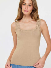 Load image into Gallery viewer, Square Neck Sweater Tank Top
