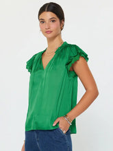 Load image into Gallery viewer, Double Flutter Short Sleeve Blouse
