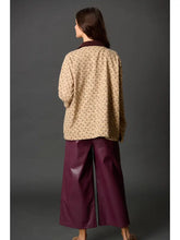 Load image into Gallery viewer, Print Cotton Jacket w/ Contrast Corduroy Collar
