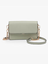 Load image into Gallery viewer, Lauryn Flapover Crossbody w/ Chain Strap
