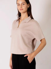 Load image into Gallery viewer, Butter Modal Short Sleeve Quarter Zip Top
