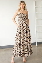 Load image into Gallery viewer, Disty Dot Print Tiered Maxi Dress
