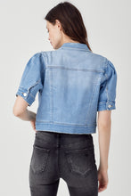 Load image into Gallery viewer, Shirring Sleeve Crop Jacket
