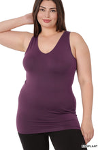 Load image into Gallery viewer, V-Neck Seamless Tank Top - PLUS SIZE
