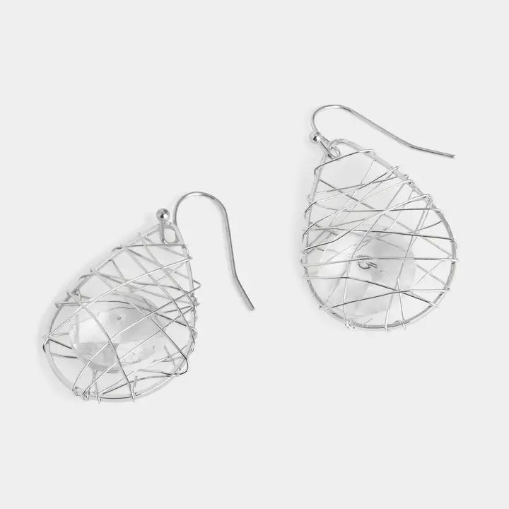 Wire Wrap Cage Dangle