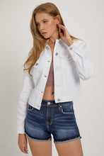 Load image into Gallery viewer, Basic White Denim Jacket
