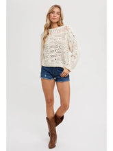 Load image into Gallery viewer, Open Knit Sweater Pullover
