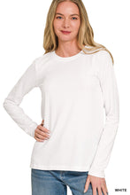 Load image into Gallery viewer, Cotton Crew Neck Long Sleeve T-shirt
