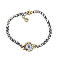 Load image into Gallery viewer, Two Tone Mixed Metal Luxe Bracelet
