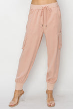 Load image into Gallery viewer, High Rise Cargo Jogger Tencel Pants
