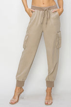 Load image into Gallery viewer, High Rise Cargo Jogger Tencel Pants
