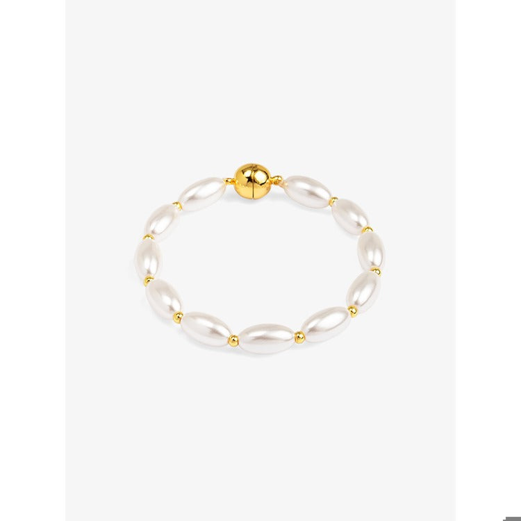 Rice Pearl Magnet Bracelet