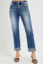 Load image into Gallery viewer, Tummy Control High Rise Crop Straight Jeans

