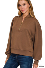 Load image into Gallery viewer, Scuba Half Zip Pullover
