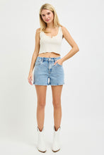 Load image into Gallery viewer, HIGH RISE SHORTS WITH EMBROIDERED DETAIL
