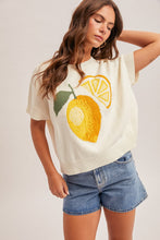 Load image into Gallery viewer, Crew Neck Lemon Sweater
