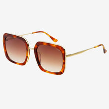 Load image into Gallery viewer, Lulu Acetate Women's Square Sunglasses - Brown
