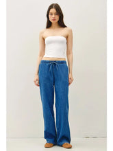 Load image into Gallery viewer, Denim Look Wide Leg Pants
